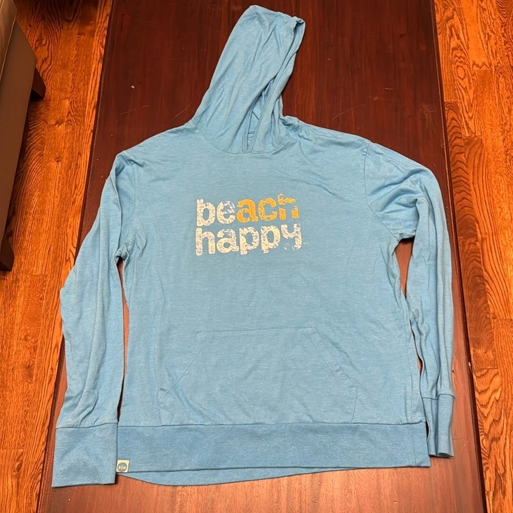 30A “beach happy” blue long sleeve t-shirt size 2XL